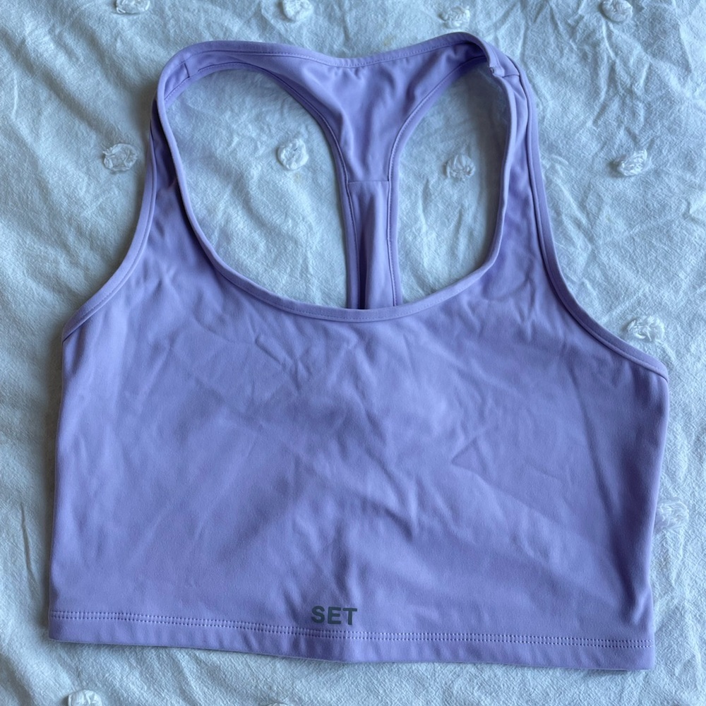 SET ACTIVE body crop in light purple! size medium!